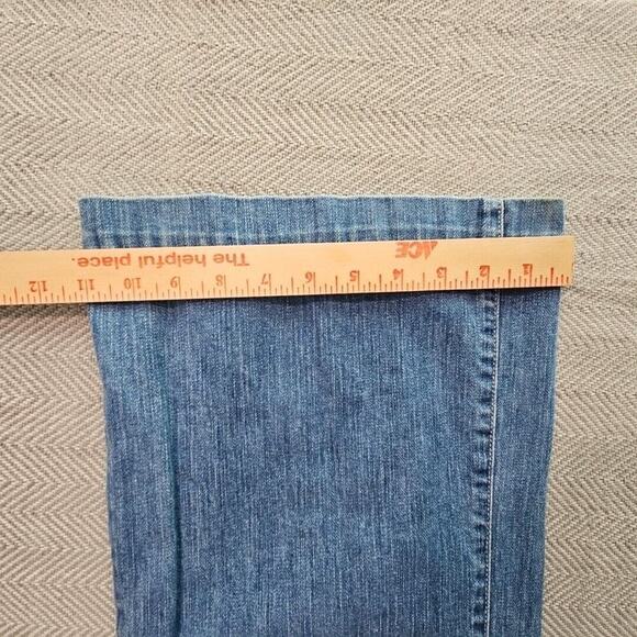 New York & Company Jeans Women's Denim 12 (32x31) Light Blue Wide Leg 11in Wide - Picture 12 of 16